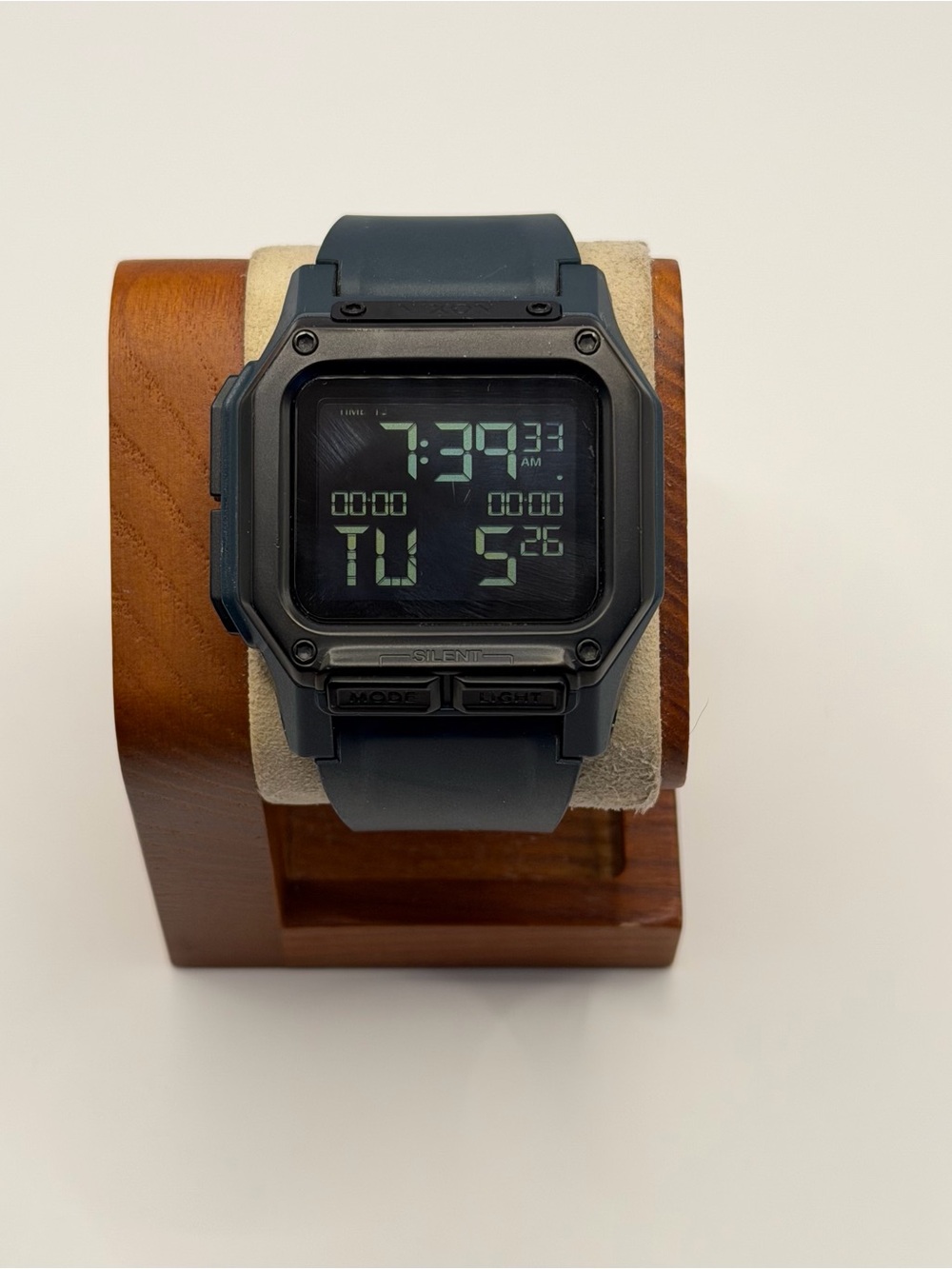 Nixon Regulus Watch Mens Digital 100m Dark Blue Black Day Date, MSRP 250$